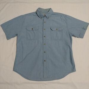 Carhartt Light Blue Casual Button Down Shirt